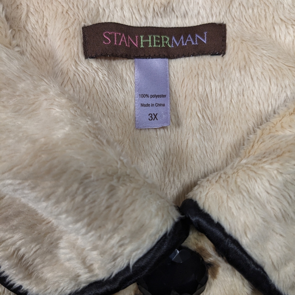 Stan Herman Leopard Print Robe - Picture 2 of 16
